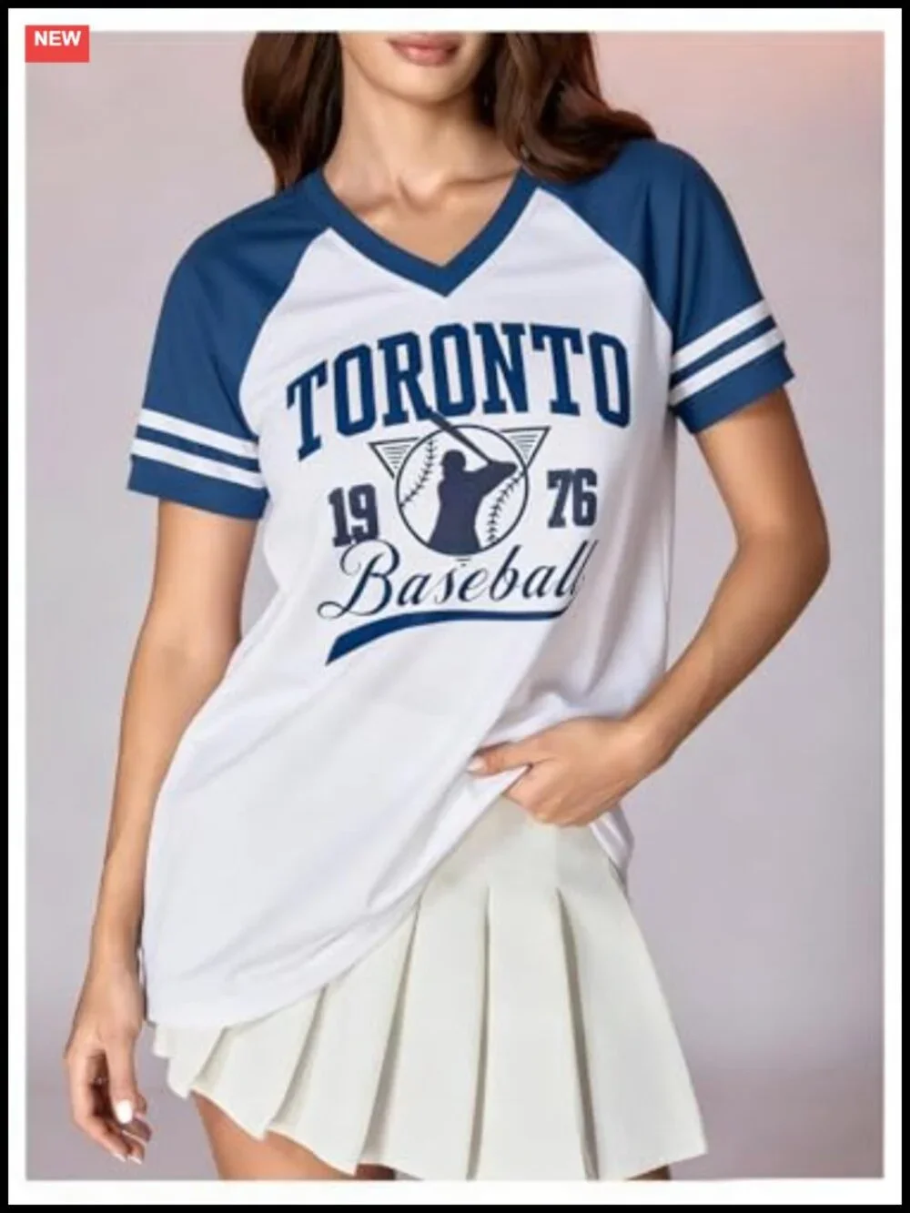 Women's Vintage Baseball Graphic Tee Retro Short Sleeve Cotton Blend T-Shirt